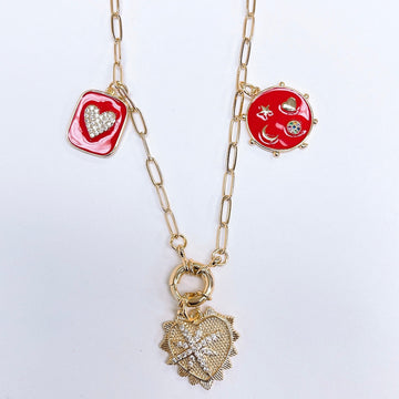 Ava Red Necklace Necklace