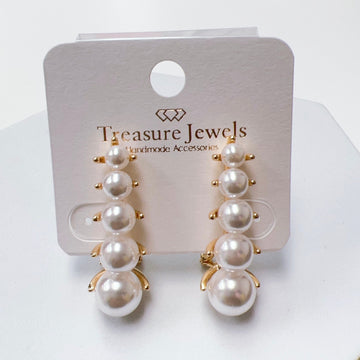 Pearl Crawler Earrings