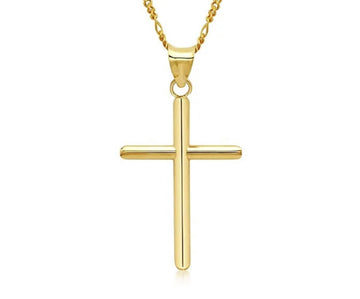 LARGE CROSS NECKLACE