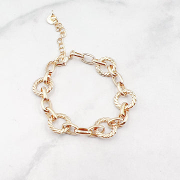 Circle Chain Bracelet Gold