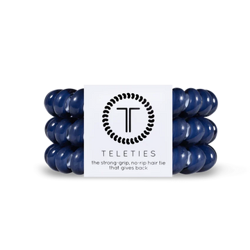 Teleties Large Ponytail Holder - Nantucket Navy