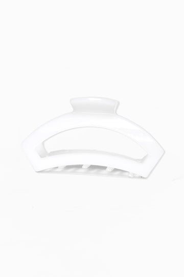 Teleties Large Open Hair Clip - Coconut