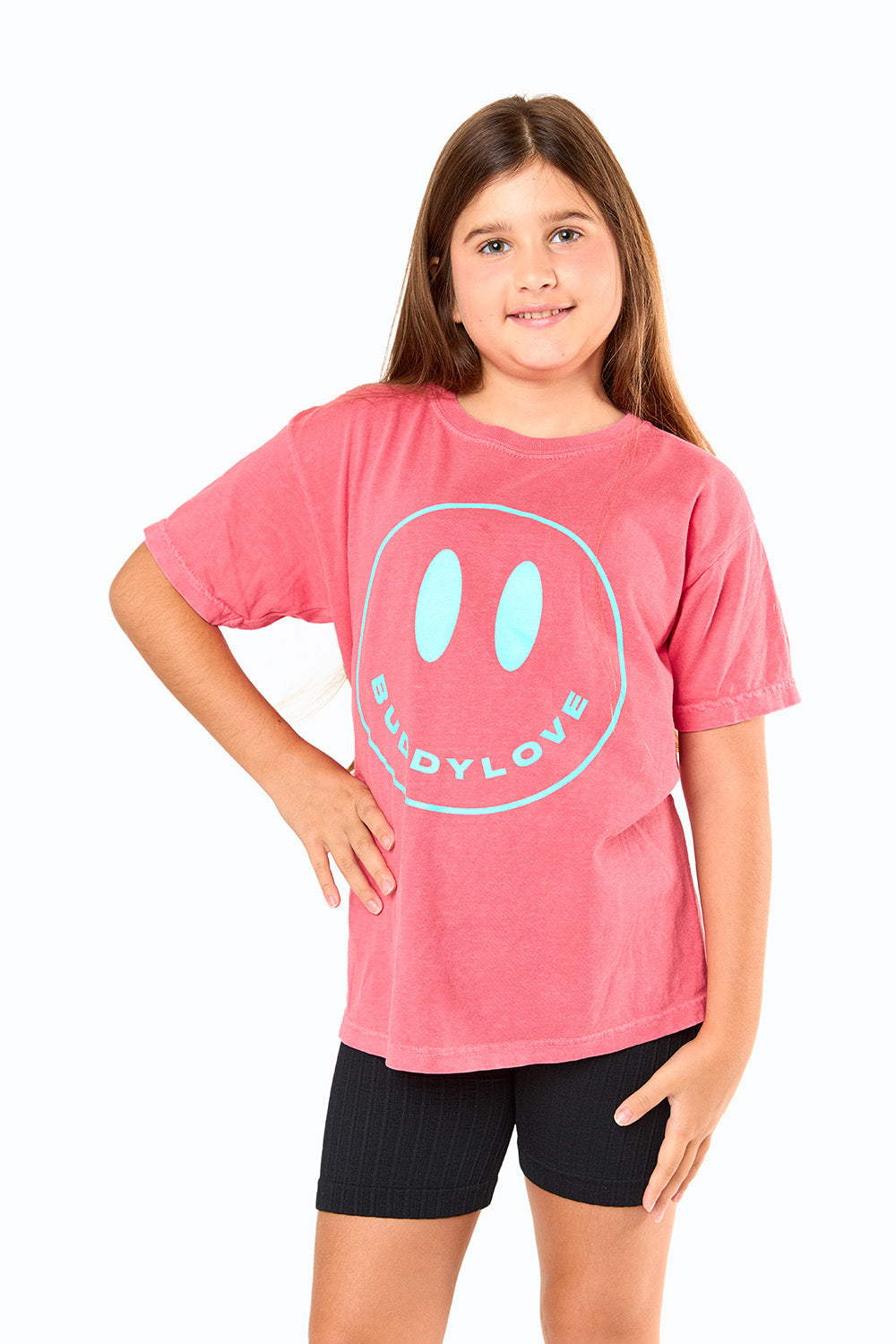 Happy Face Youth Graphic Tee - Watermelon