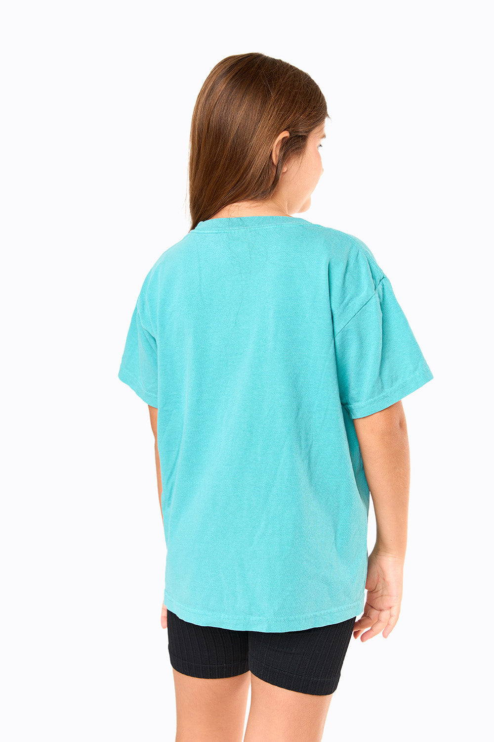 Happy Face Youth Graphic Tee - Seafoam