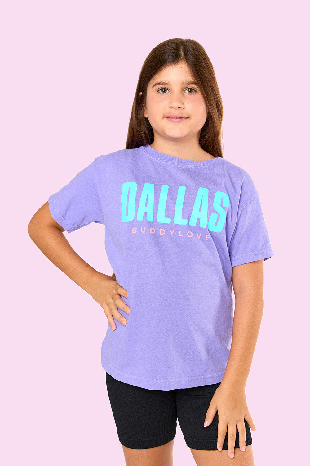 Dallas Youth Graphic Tee - Violet