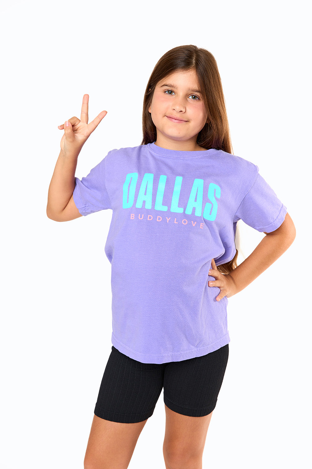 Dallas Youth Graphic Tee - Violet
