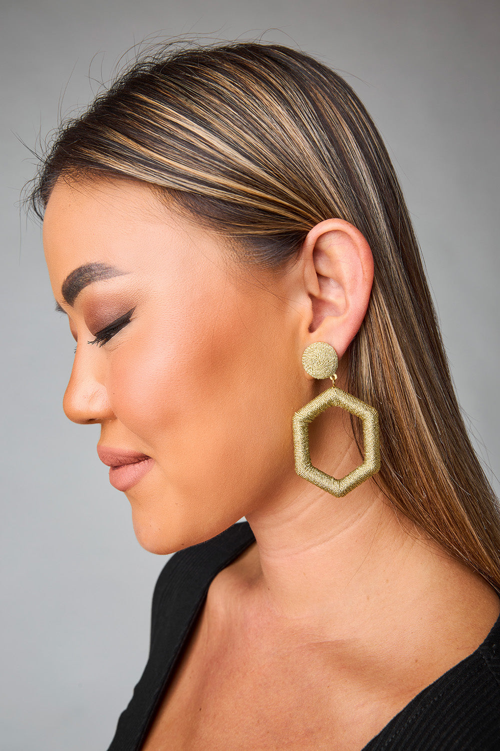 Elliot Statement Earrings - Gold