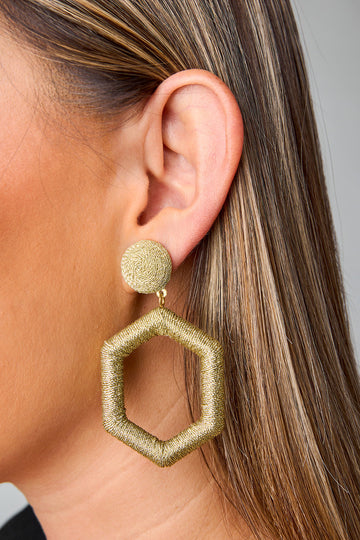 Elliot Statement Earrings - Gold