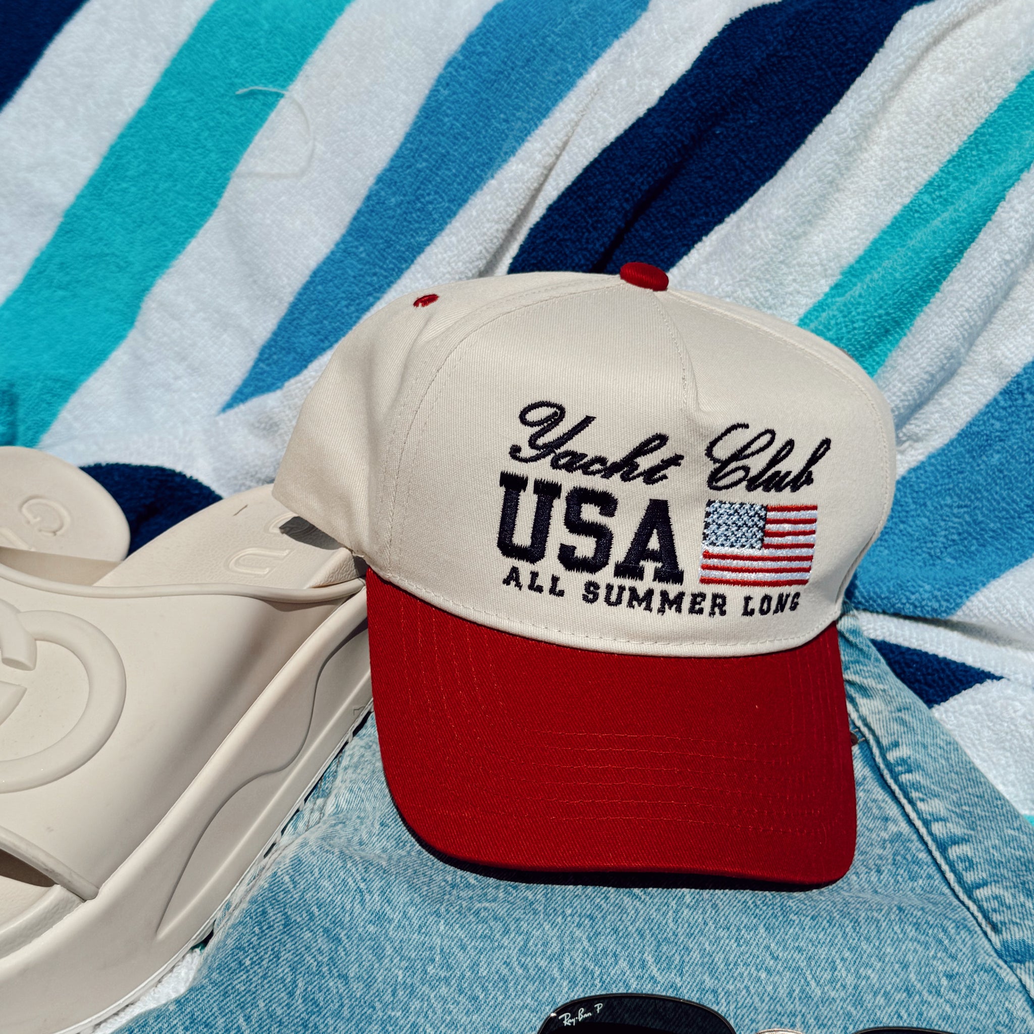 Yacht Club USA Vintage Trucker Hat