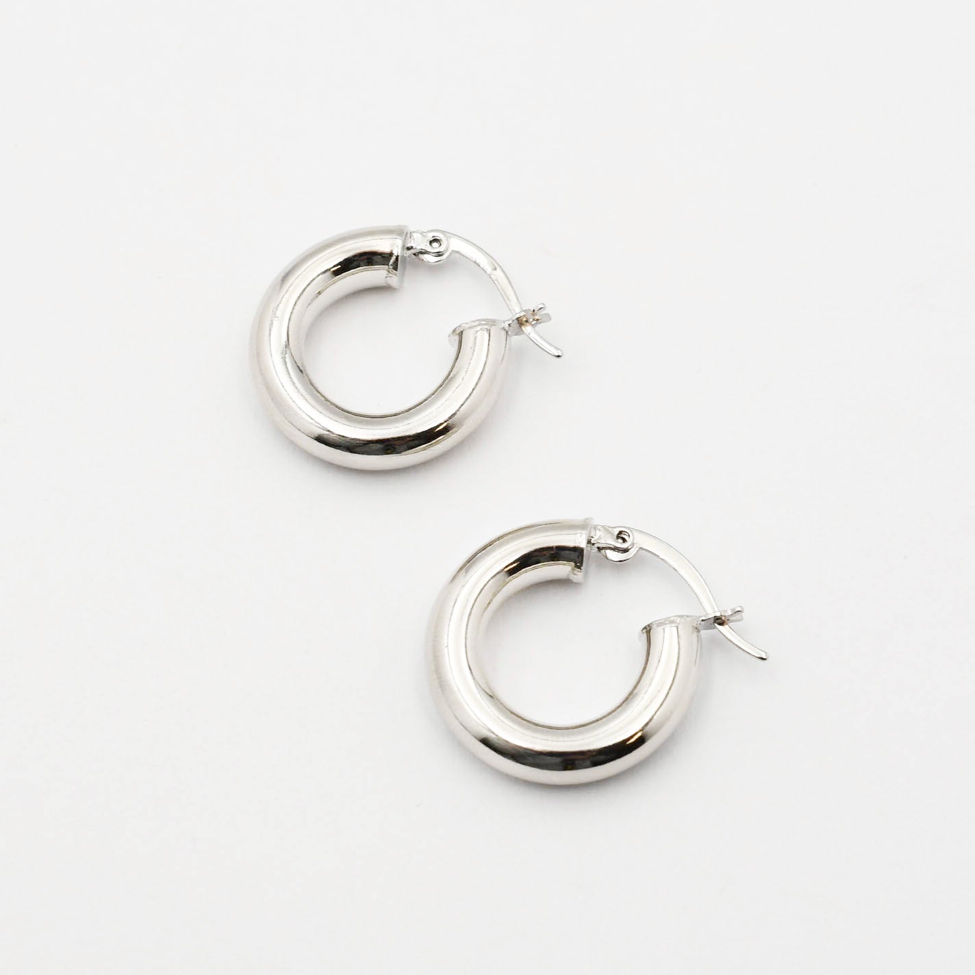 Sarah Chunky Silver Earrings