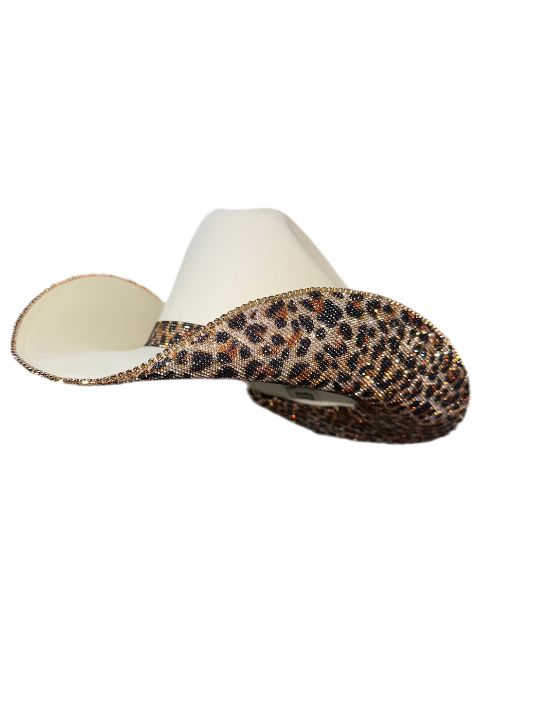 Sand and Leopard Square Style Cowgirl Hat