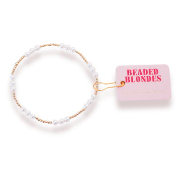 ILY Pearl Bracelet in Gold