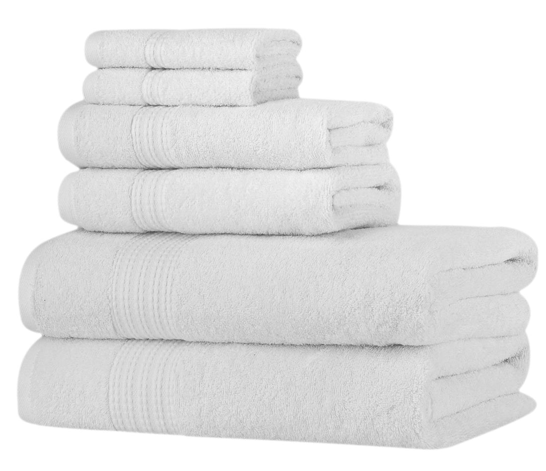Glare Premium Luxury 6 Pc Bale Pack Towel Set- 100% Turkish Cotton