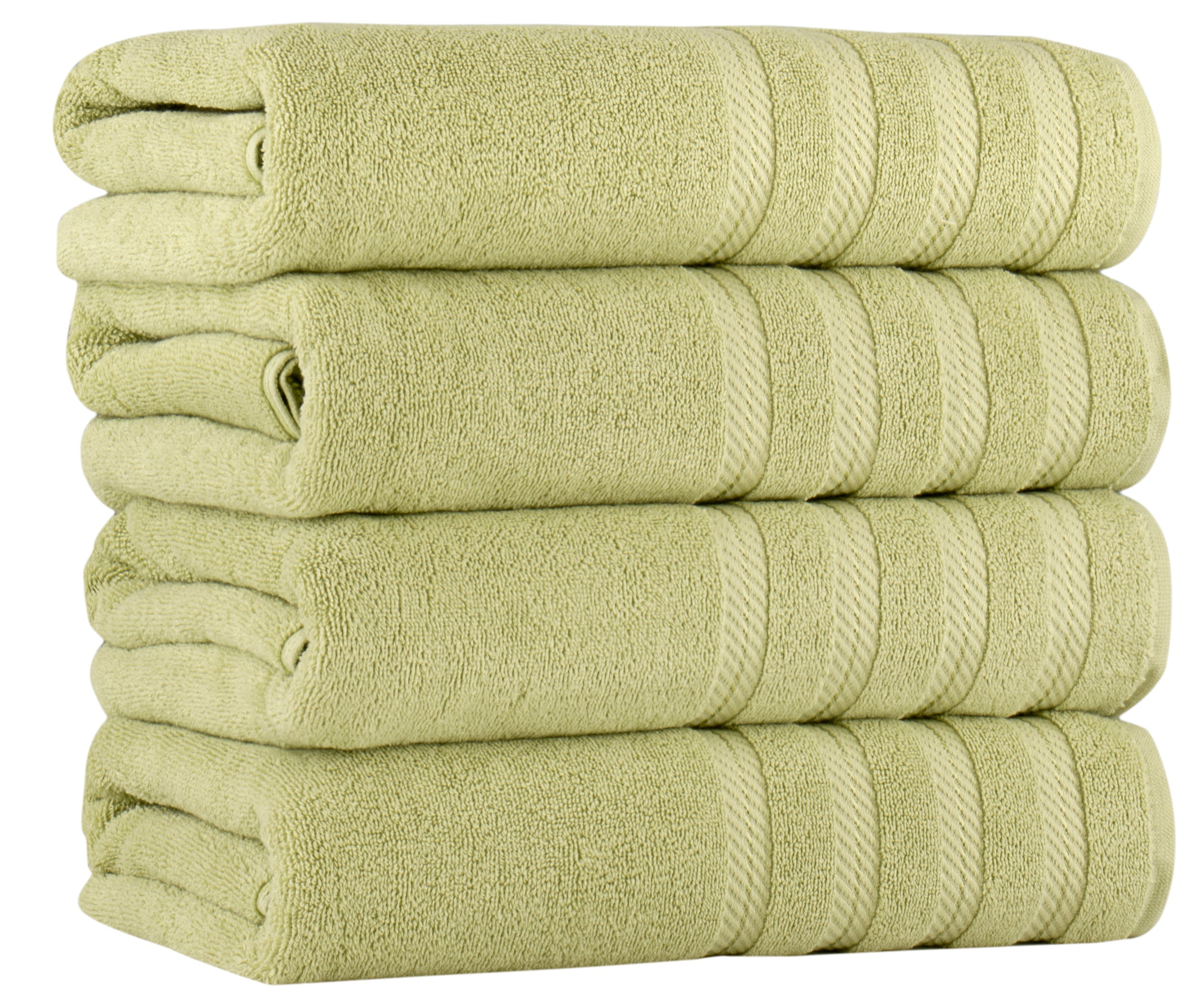 Antalya Turkish Cotton Luxury Bath Towels Set - 4 Pieces