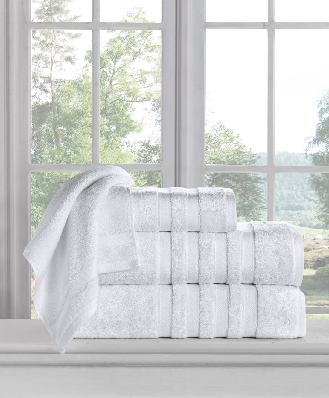 Italian Silk, Austrian Modal and Turkish Cotton Blended Luxury Towel Set of 4