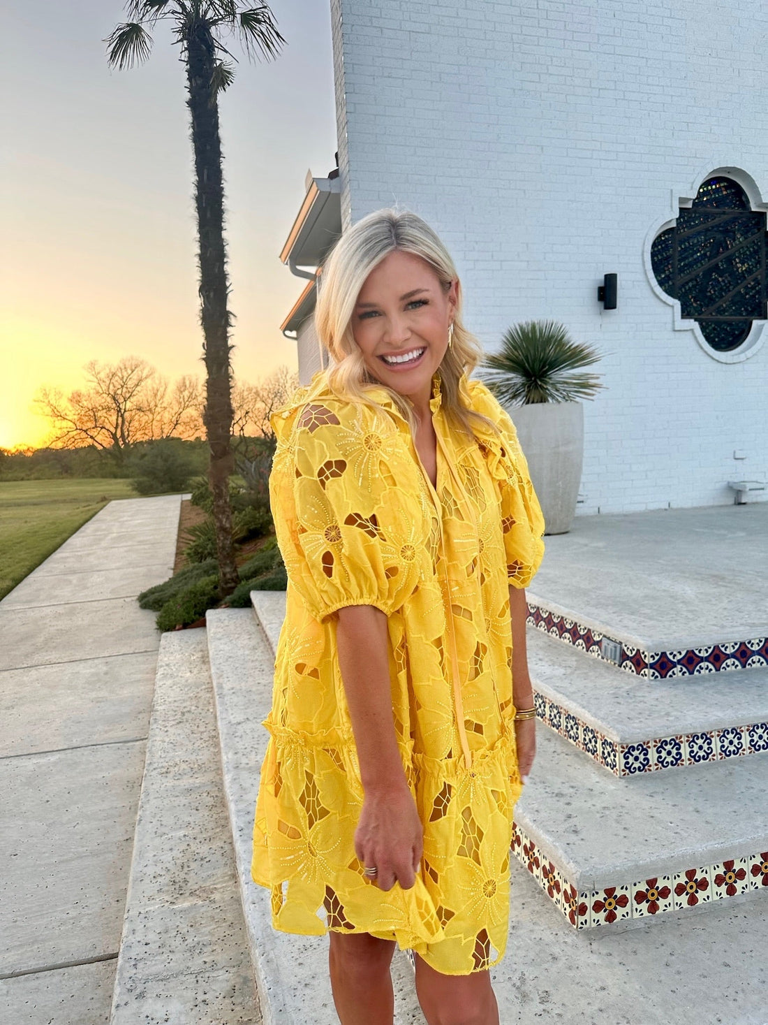 Ensley Sunflower Mini Dress