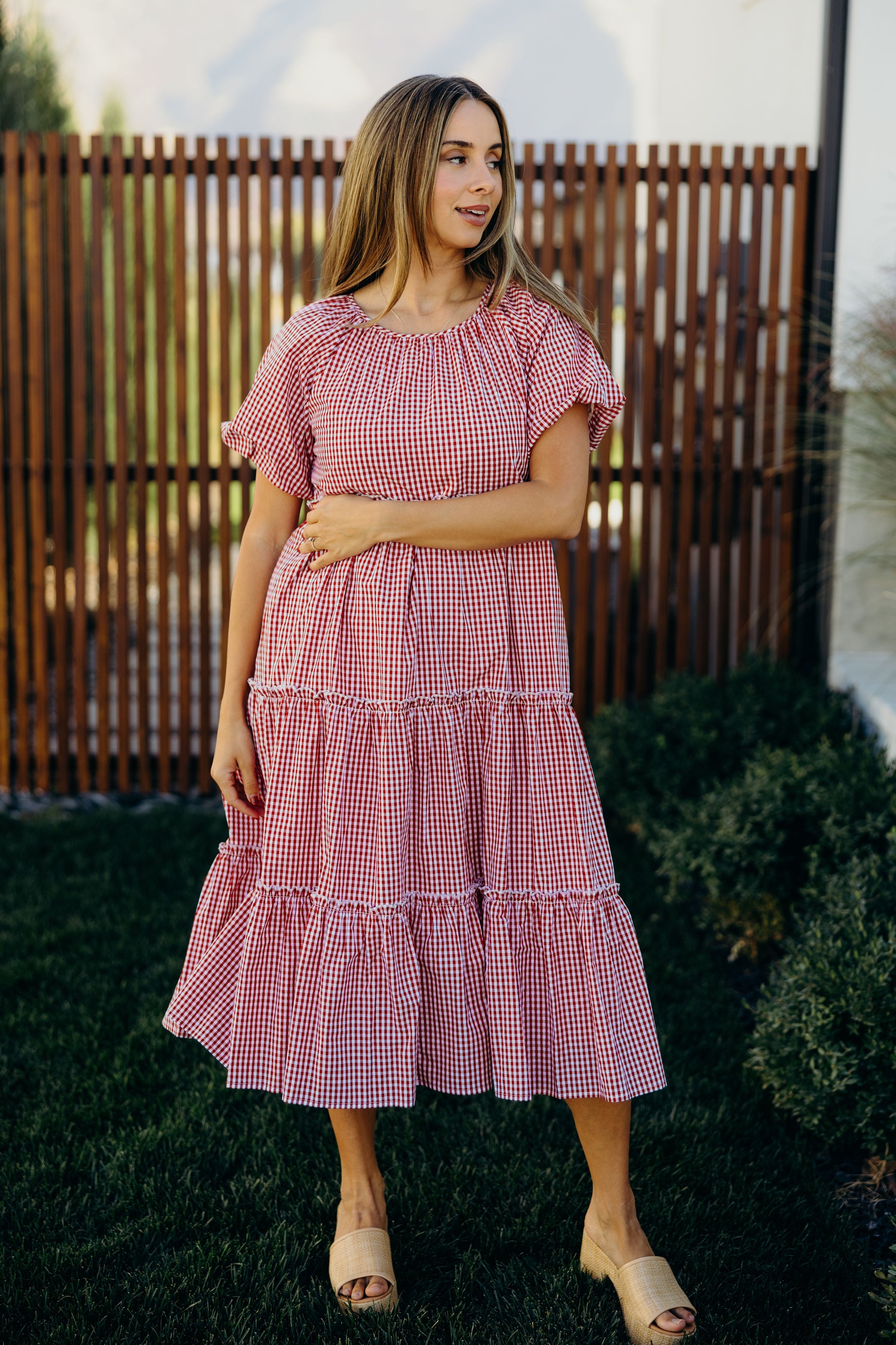 THE SERENA IN RED CHECK