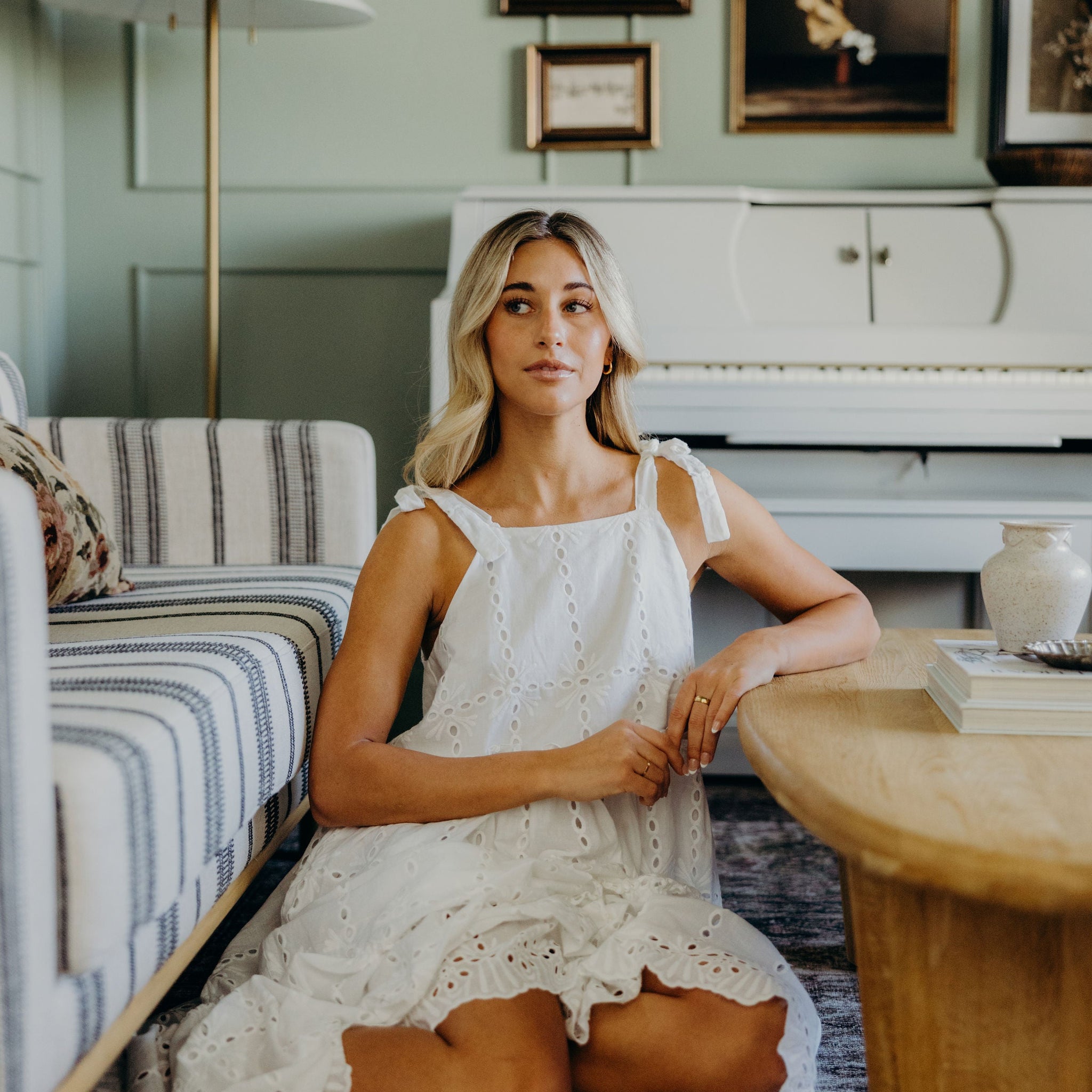 THE NARA IN WHITE EYELET