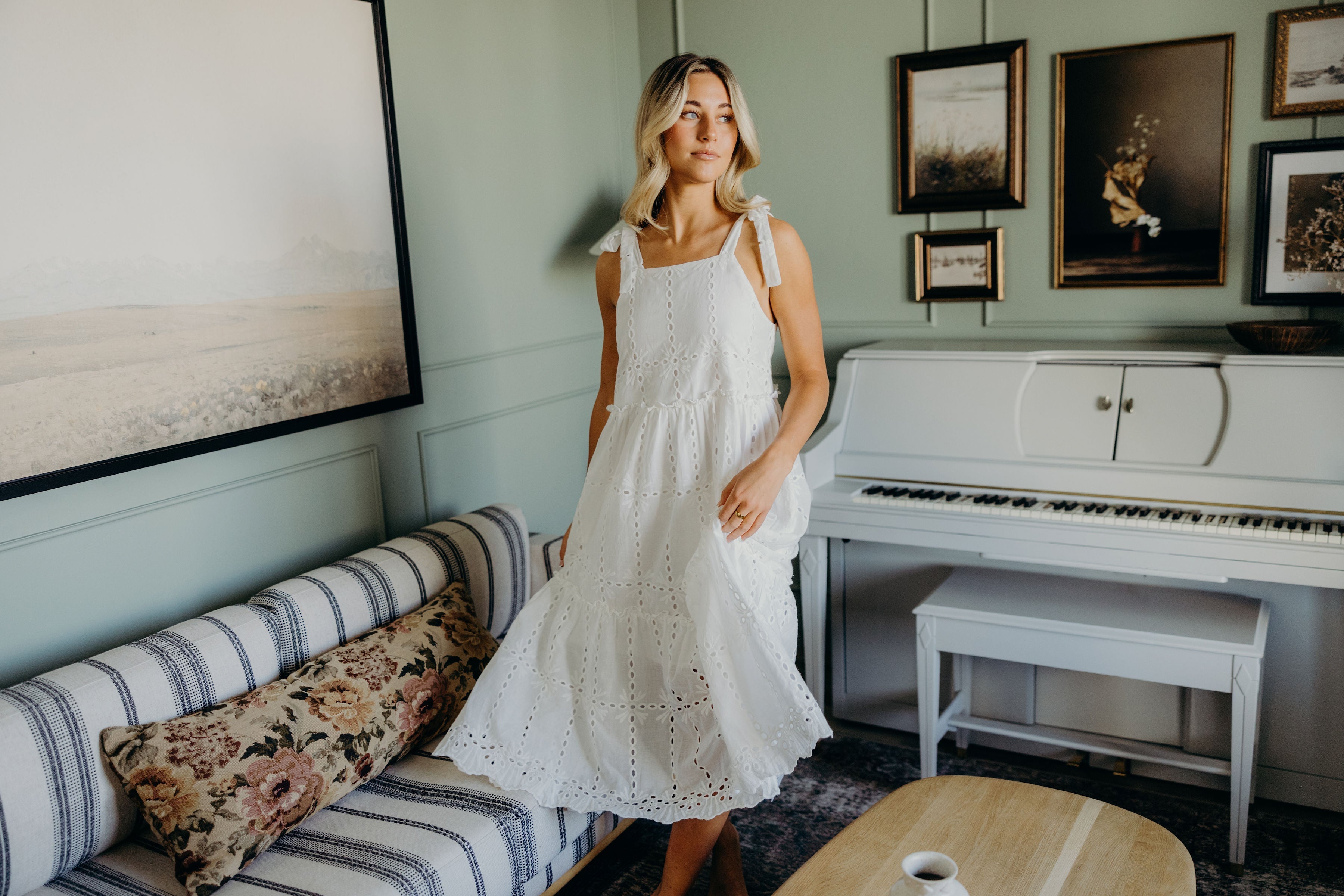 THE NARA IN WHITE EYELET