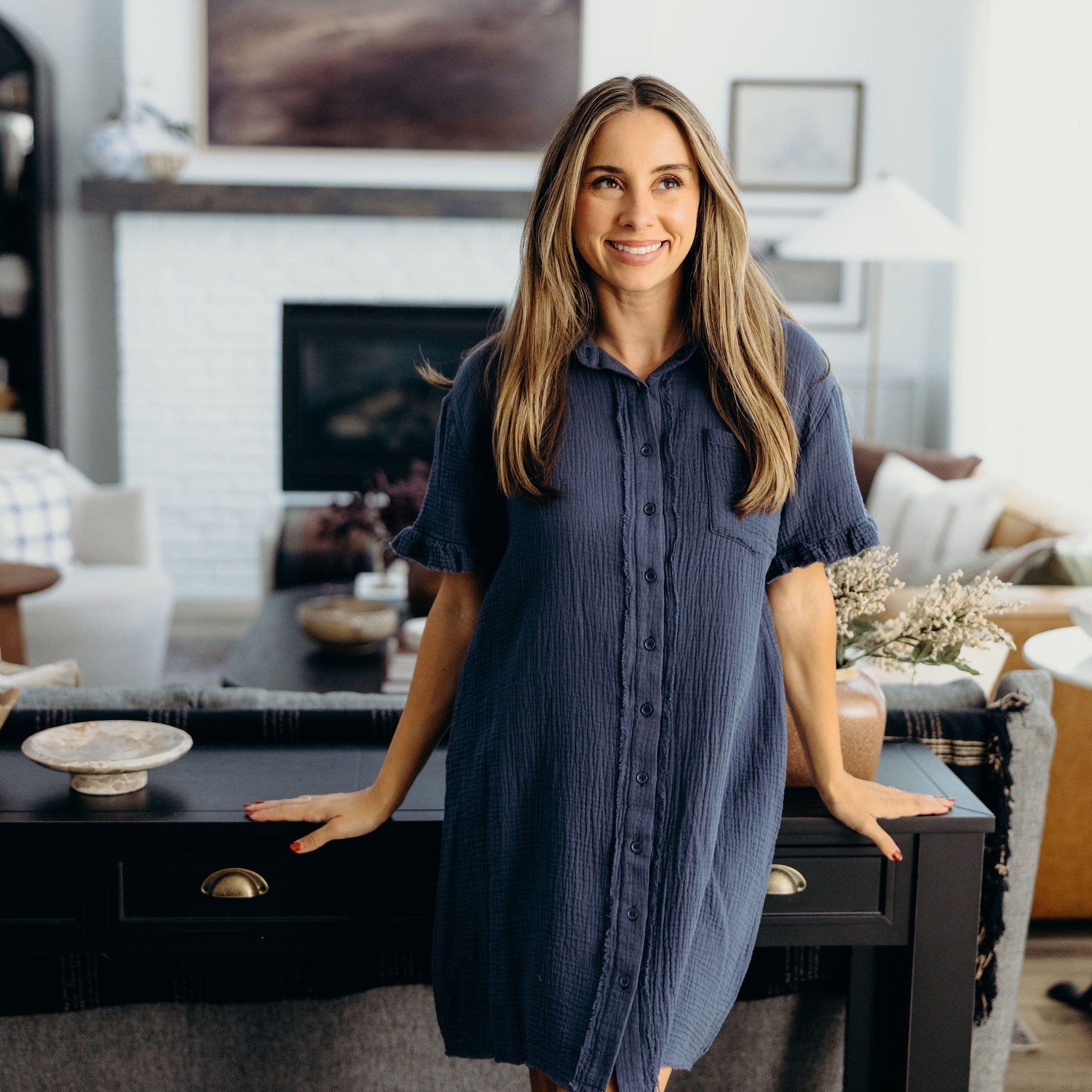 THE MICHA IN SOFT NAVY