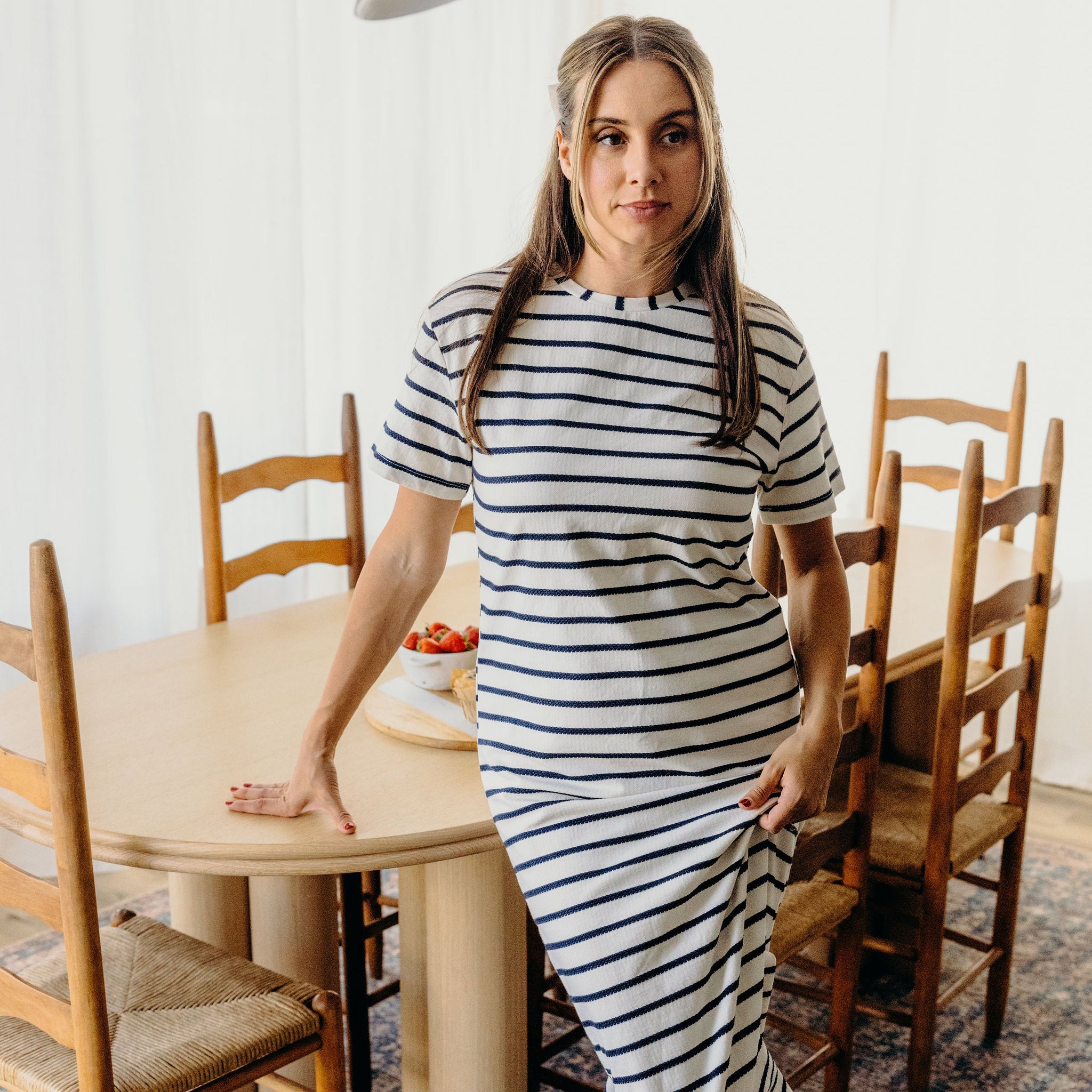 THE JETT IN NAVY STRIPED