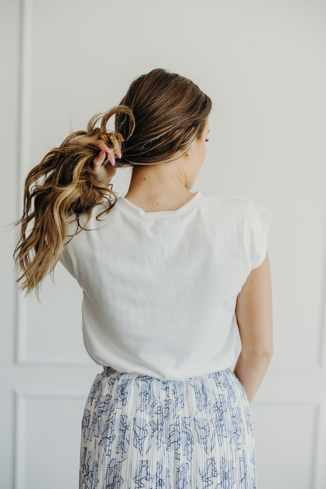 POCKET SLUB TEE IN WHITE