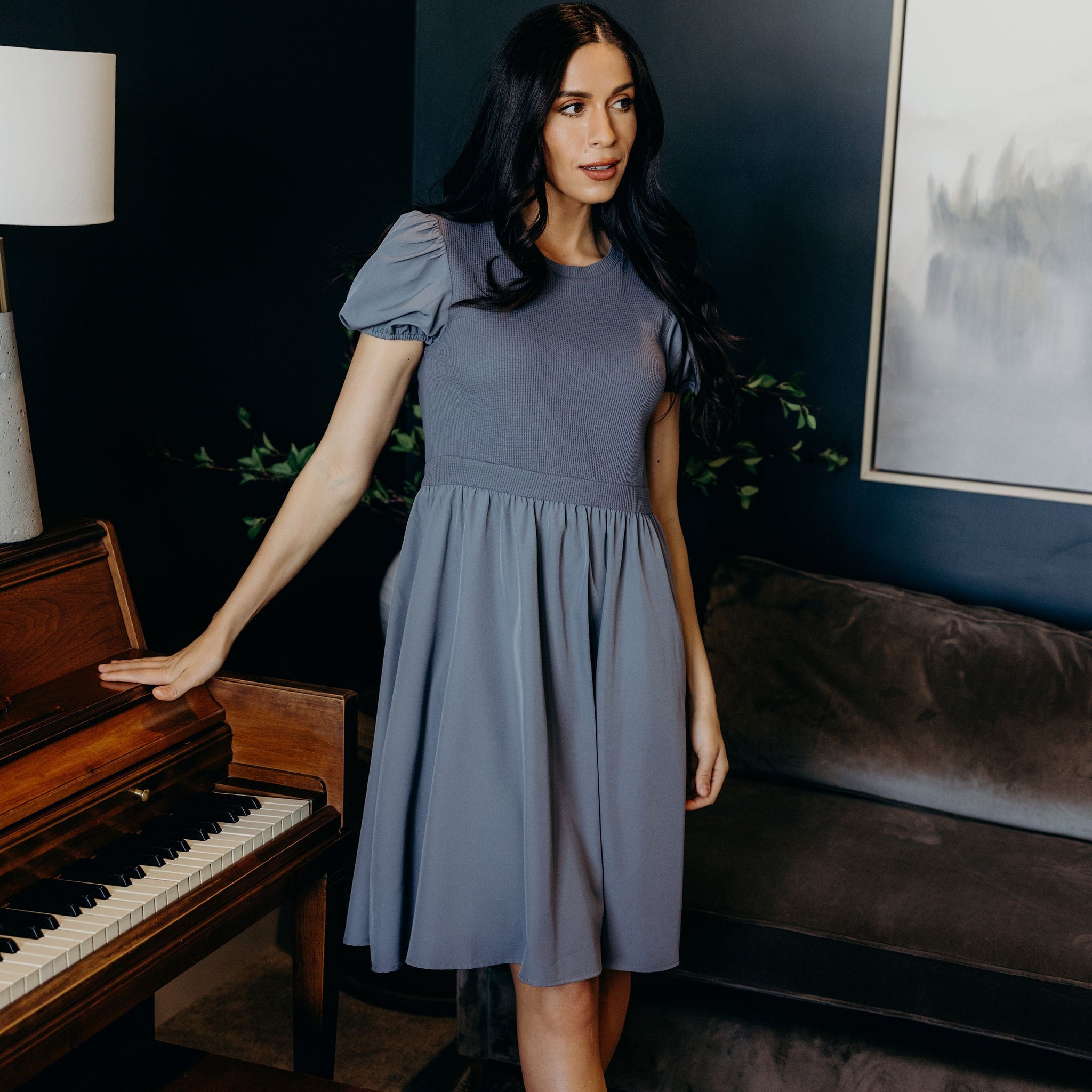 THE OPHELIA IN CORNFLOWER BLUE