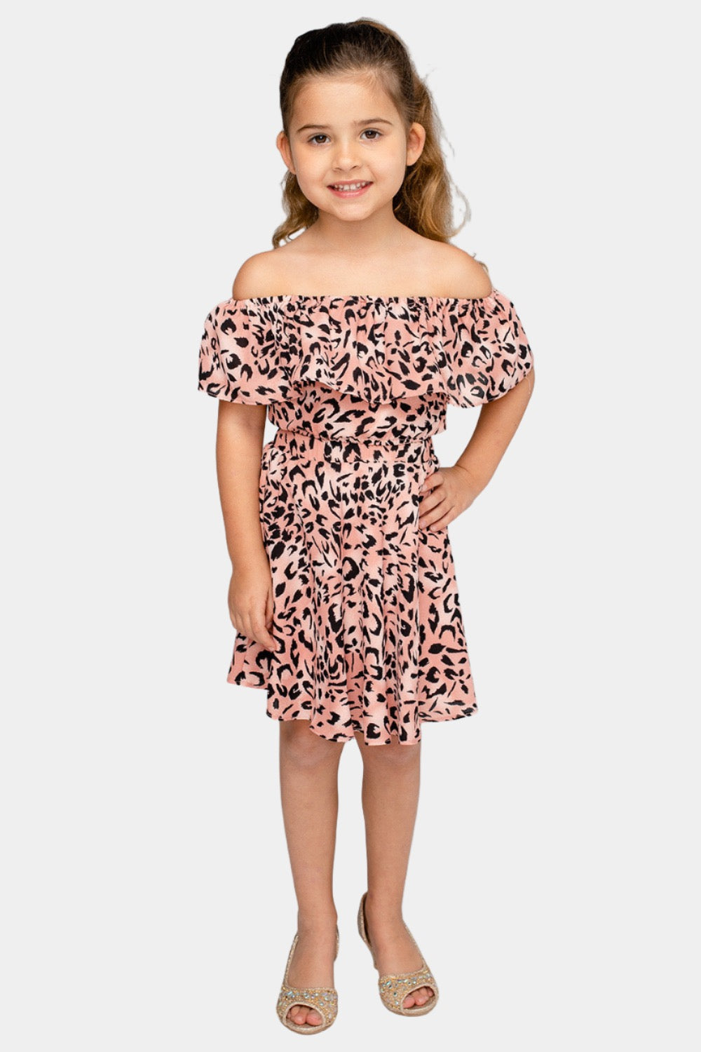 Ainsley Girl's Top and Skirt Set - Kitty