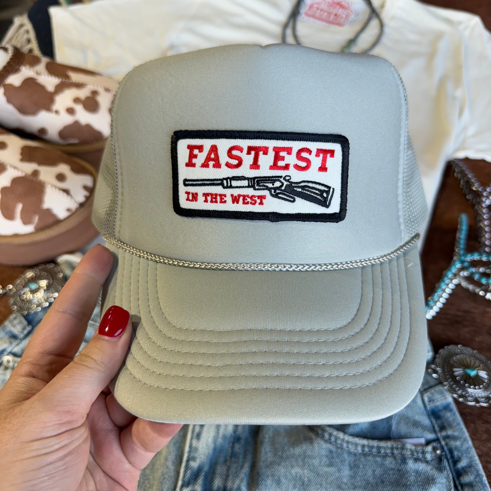 Fastest in the West Patch Trucker Hat