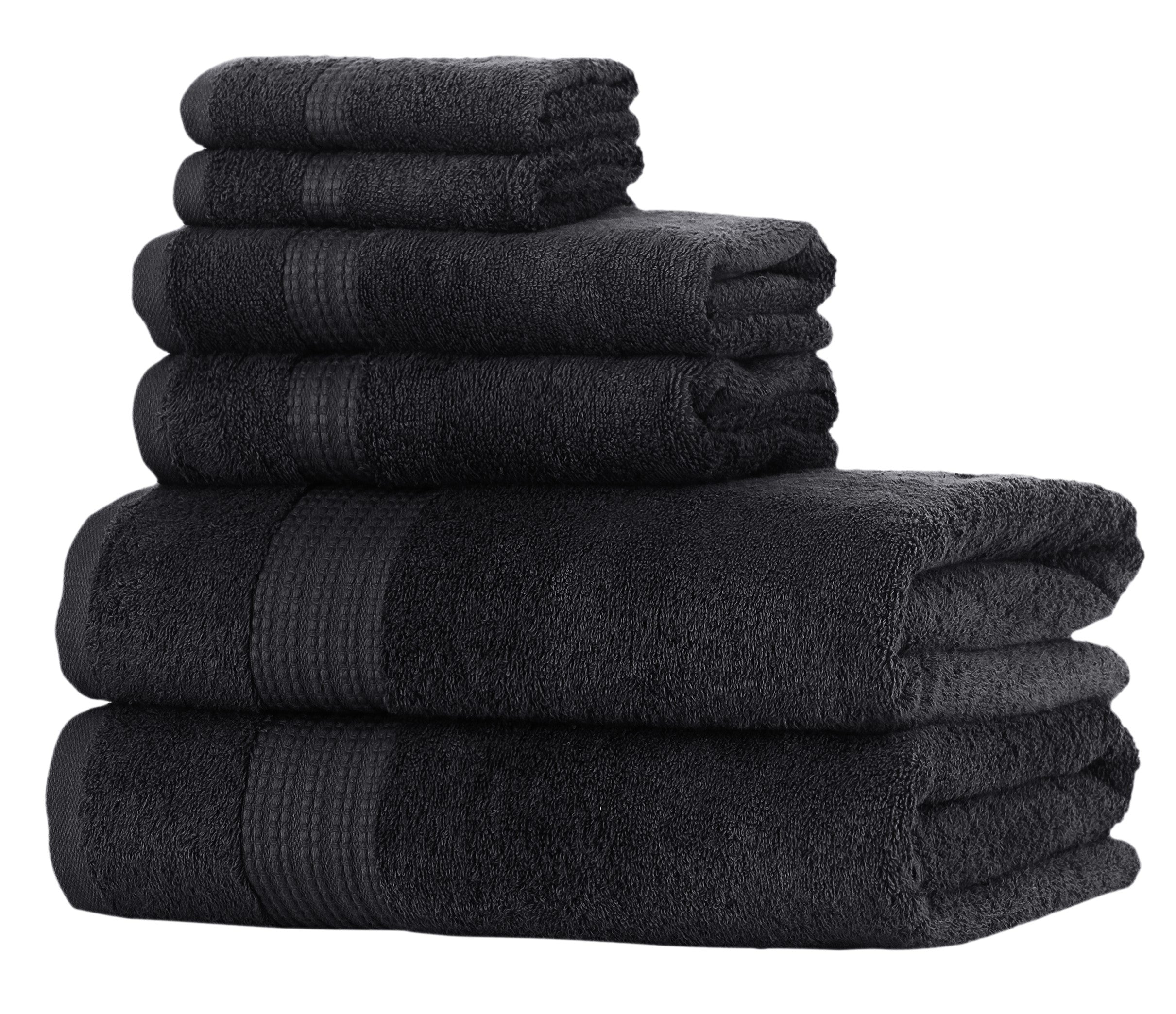 Glare Premium Luxury 6 Pc Bale Pack Towel Set- 100% Turkish Cotton