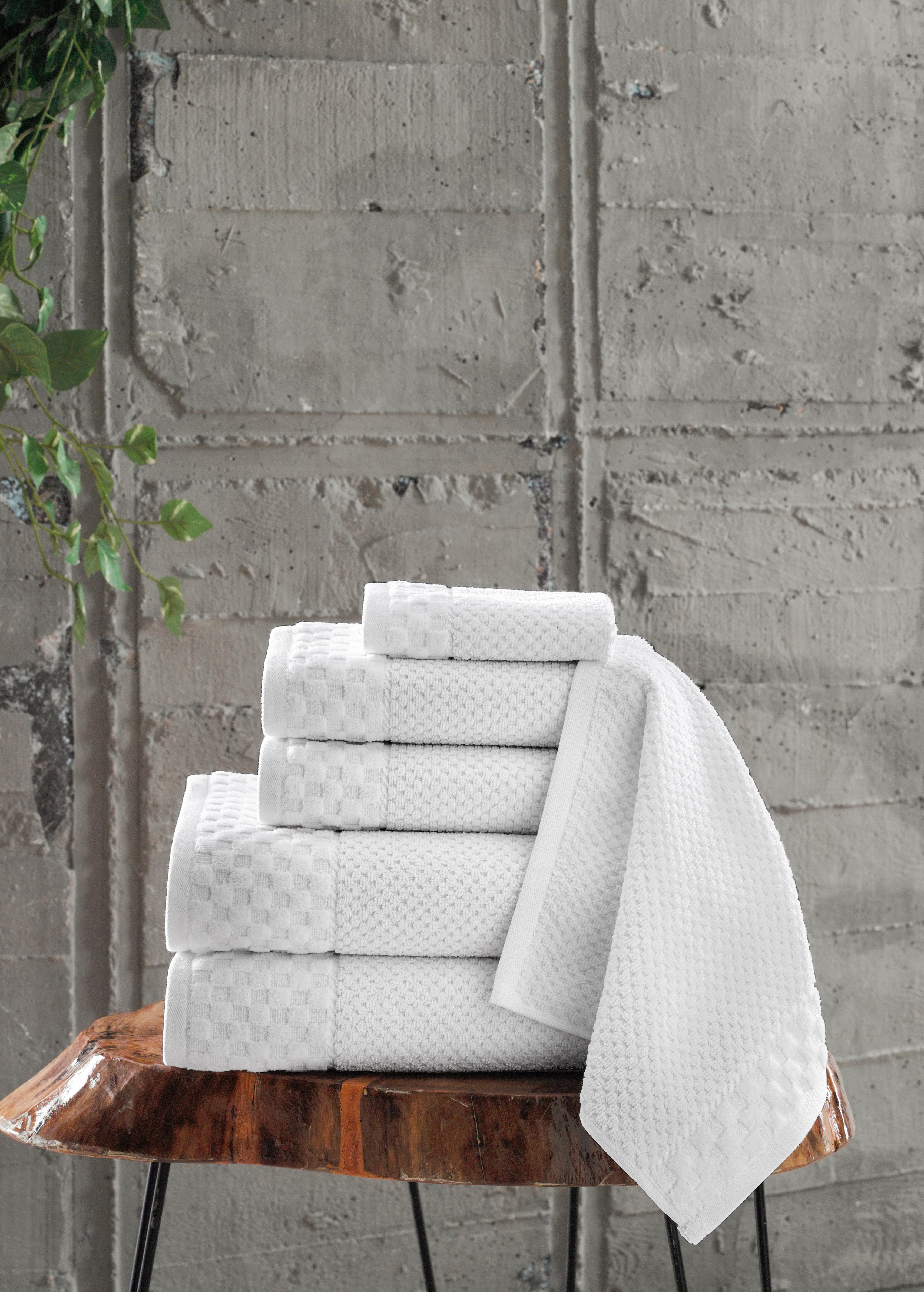 Boston Turkish Cotton Elegant Towel Set of 6 - Best Design Award