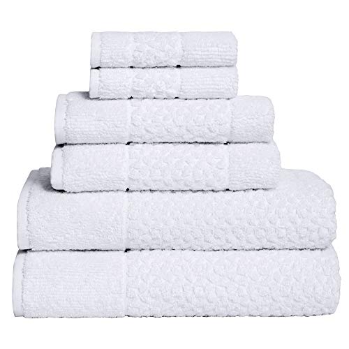 Mei-Tal Luxury 6 Piece Genuine Cotton Bath Towel Set