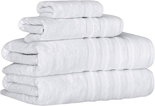 Luxury Italian Silk and Cotton Modal Towels - Ultra Plush Lustrous 4 Piece Towel Set