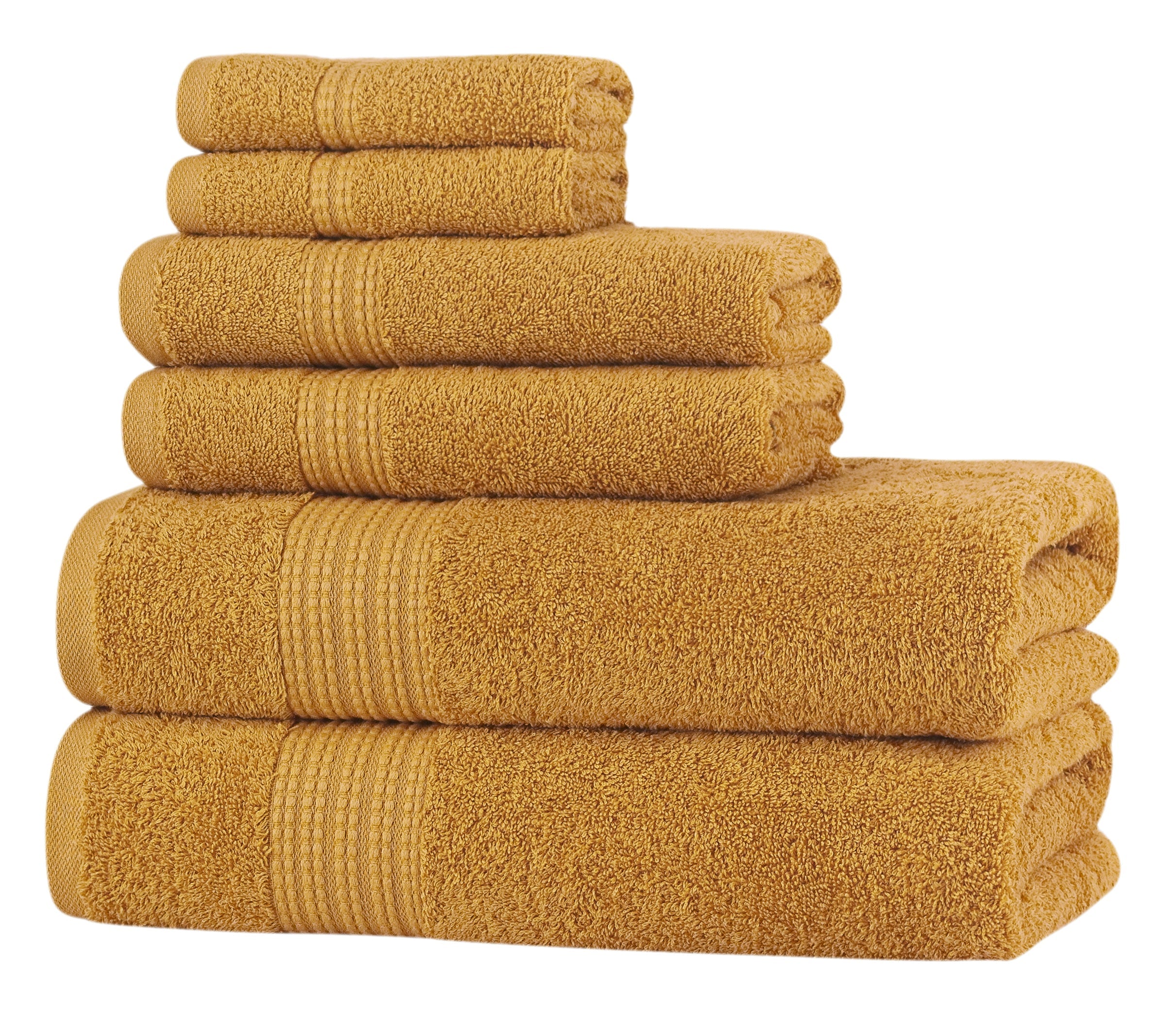 Glare Premium Luxury 6 Pc Bale Pack Towel Set- 100% Turkish Cotton