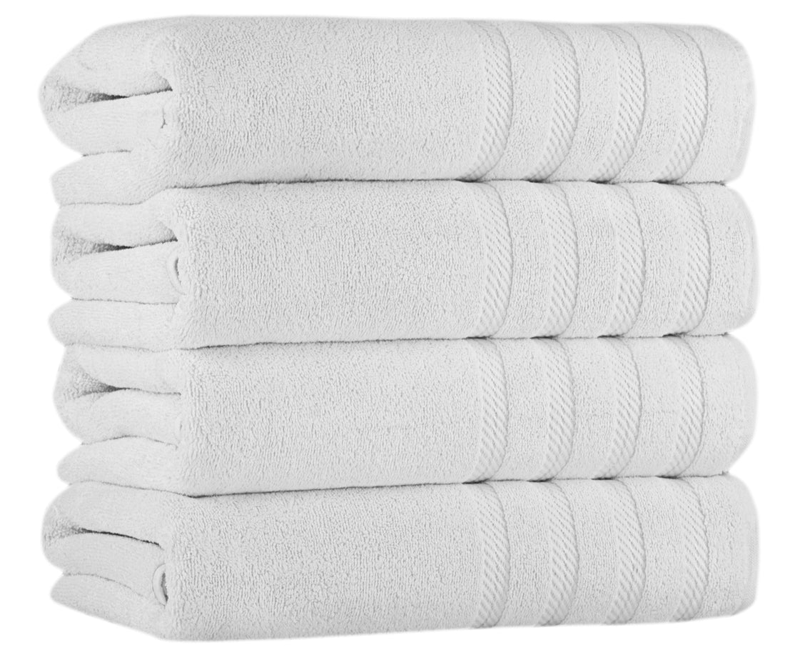 Antalya Turkish Cotton Luxury Bath Towels Set - 4 Pieces