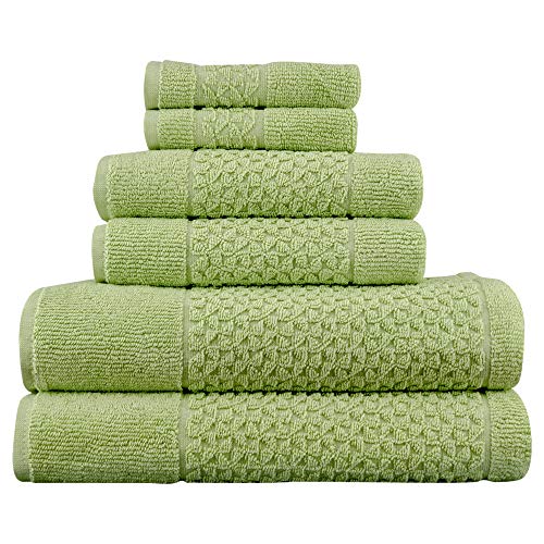 Mei-Tal Luxury 6 Piece Genuine Cotton Bath Towel Set
