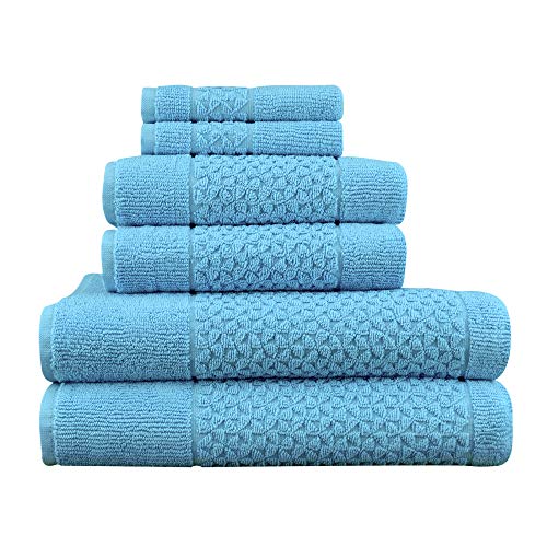 Mei-Tal Luxury 6 Piece Genuine Cotton Bath Towel Set