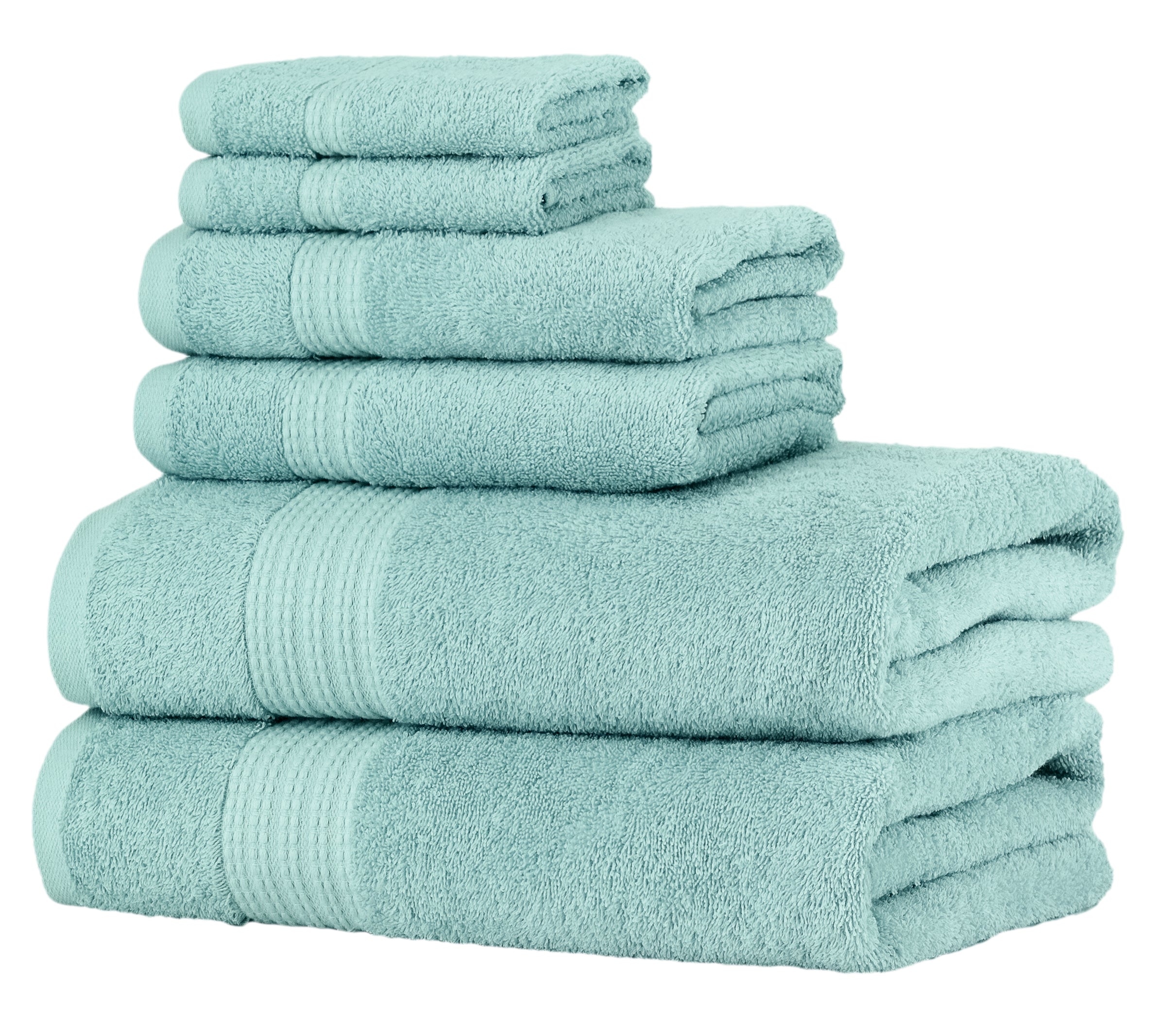 Glare Premium Luxury 6 Pc Bale Pack Towel Set- 100% Turkish Cotton