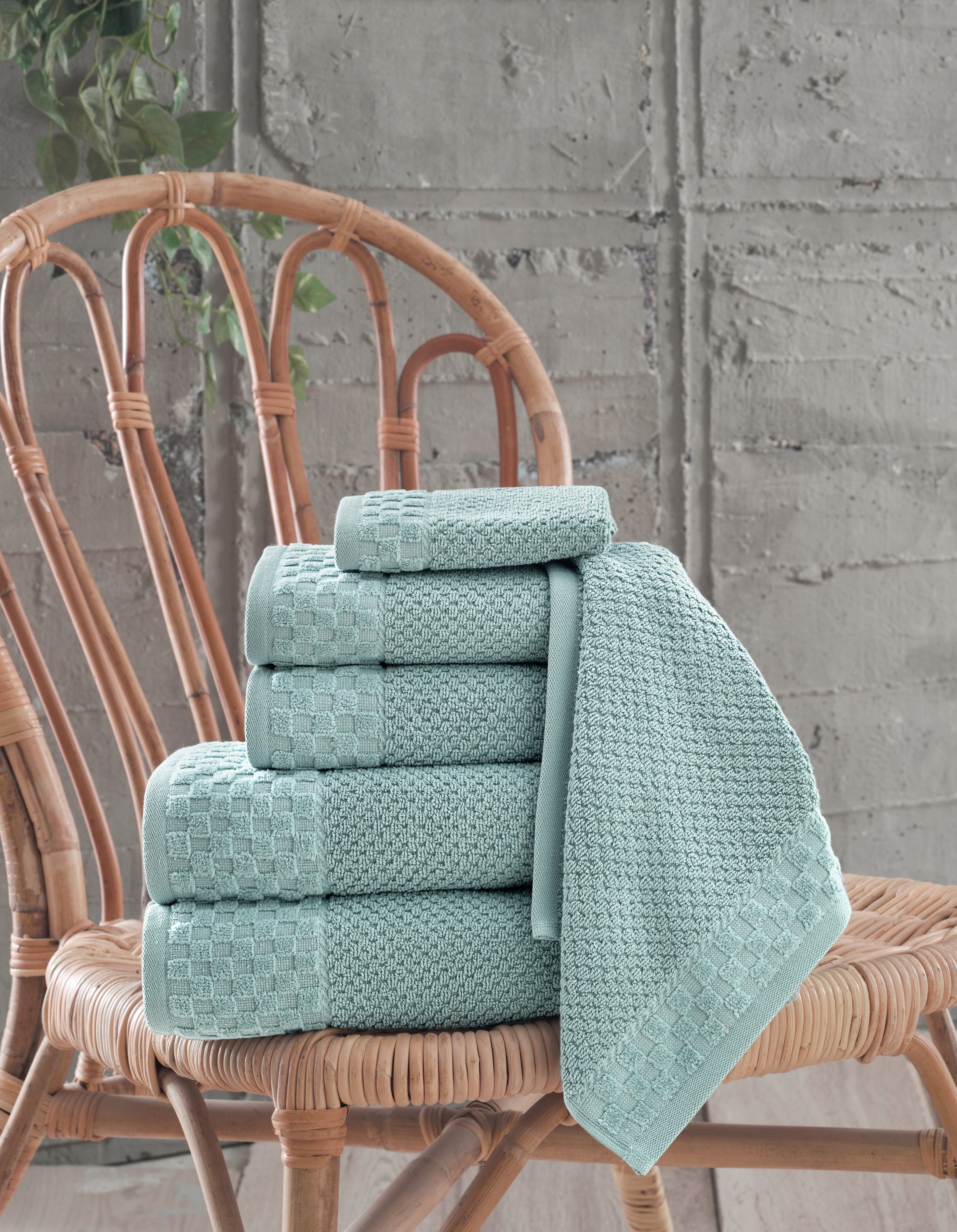 Boston Turkish Cotton Elegant Towel Set of 6 - Best Design Award