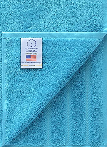 Towels Beyond Luxury 6 Piece Towel Set - 100% USA Cotton, Very Soft and Super Absorbent Bath Towels, Hand Towels, and Washcloths