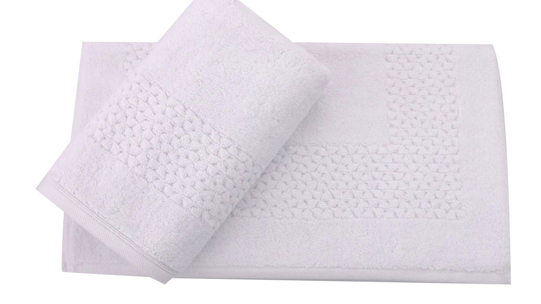 Mei-Tal Turkish Cotton Bath Mat - 2 Pieces
