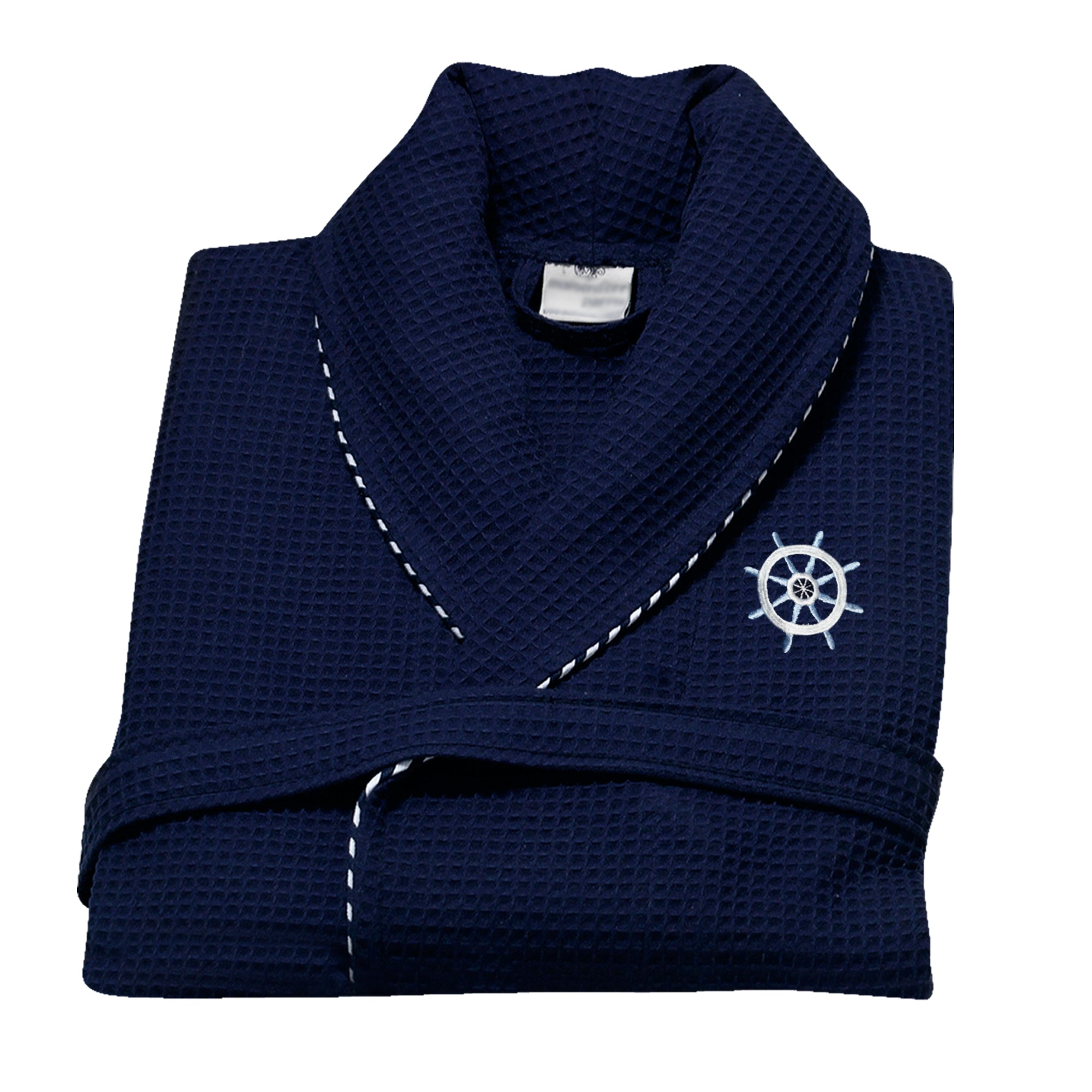 Classic Turkish Cotton Nautical Sailor Waffle Unisex Bathrobes