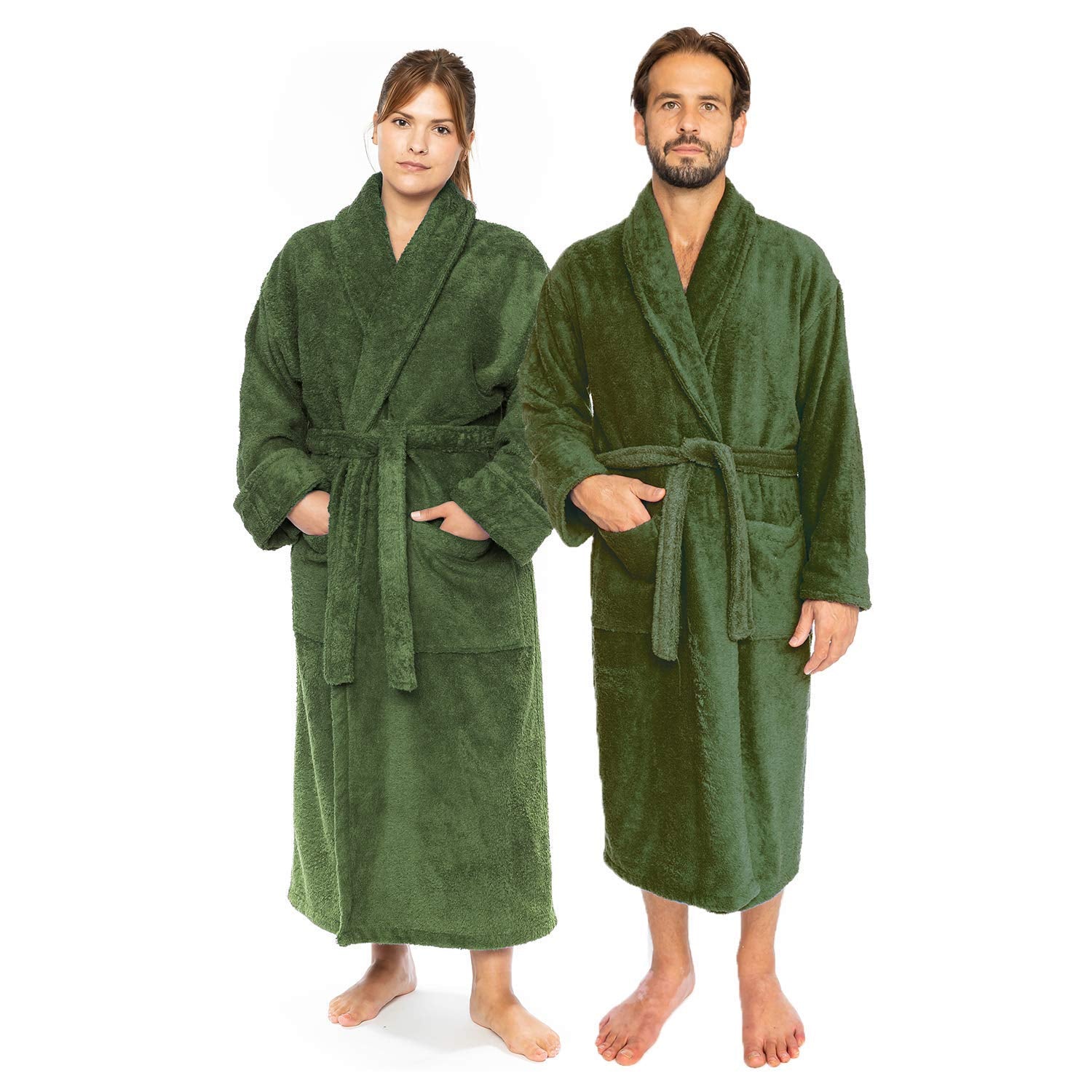 Classic Turkish Combed Cotton Luxurious Soft and Comfy Unisex Bathrobes