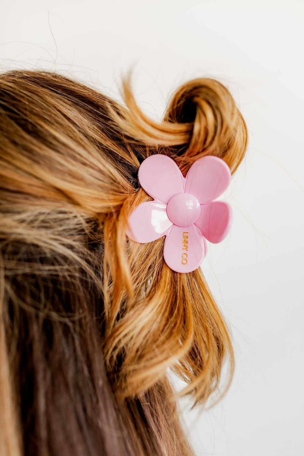 Gigi Flower Hair Clip - Bubble Gum Pink