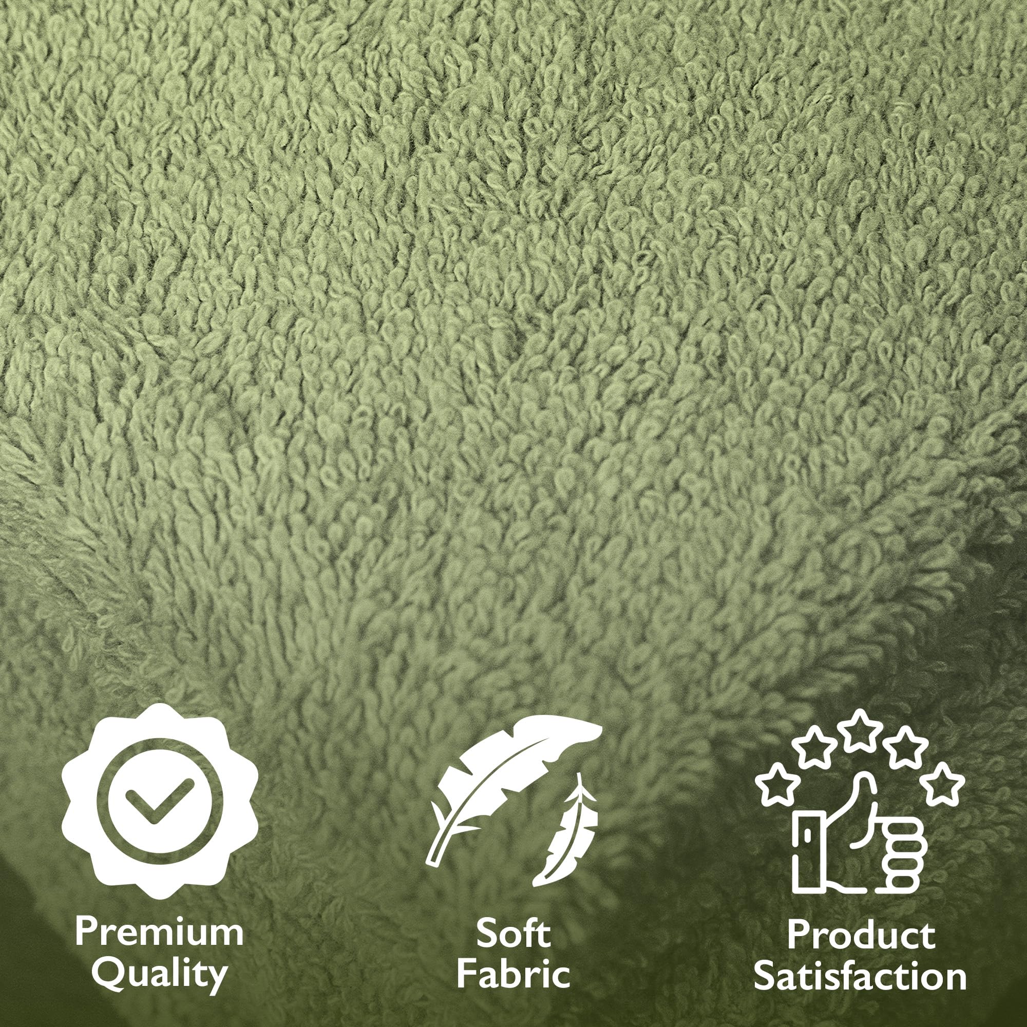 4 Piece Premium Bath Towels Set - 100% Cotton Terry Cloth, Absorbent & Soft, Machine Washable & Quick Dry - 27"x54" Set of 4