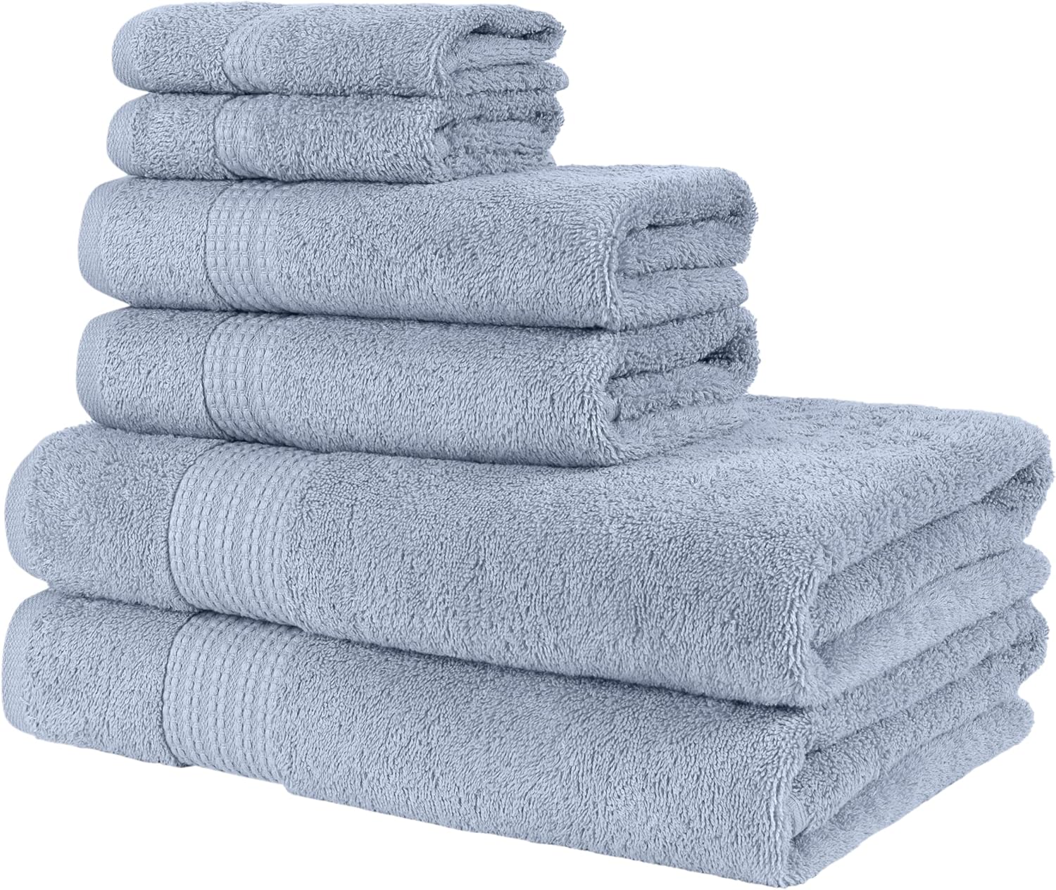 Glare Premium Luxury 6 Pc Bale Pack Towel Set- 100% Turkish Cotton