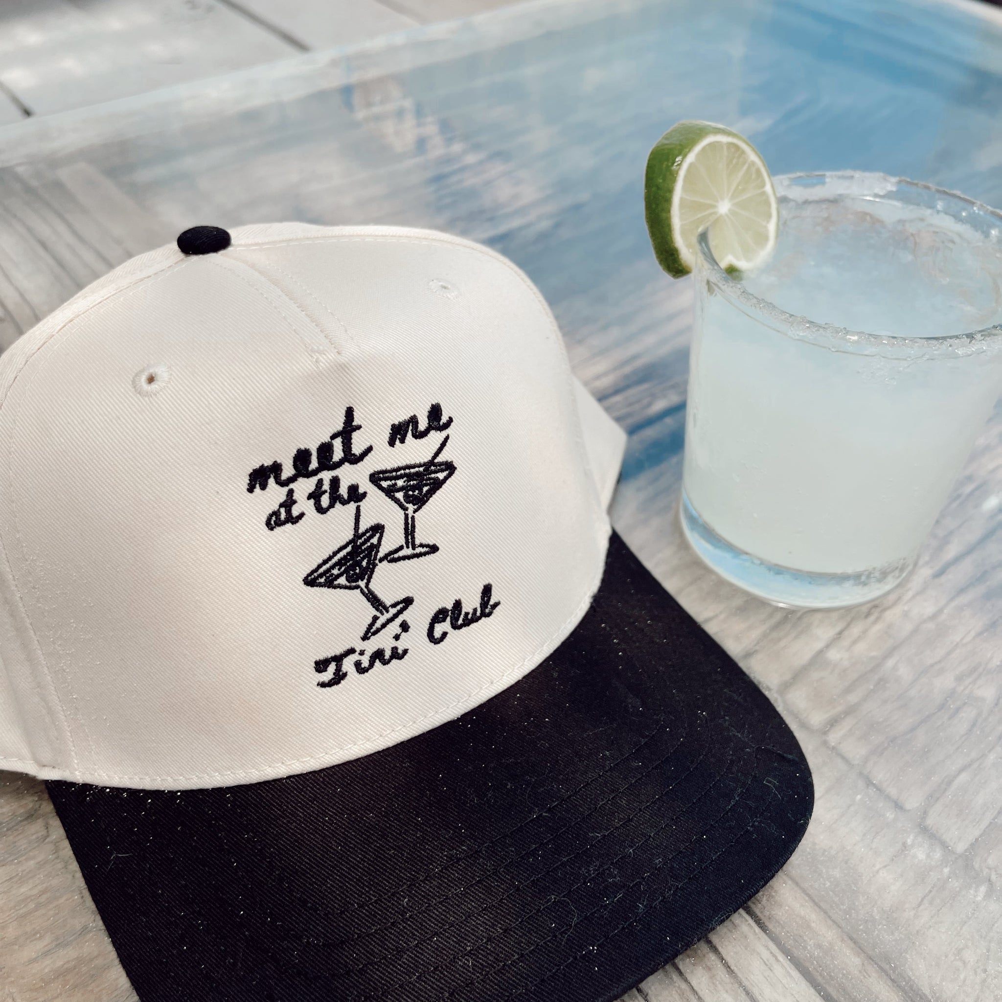 Meet Me at the Tini' Club - Black Vintage Trucker Hat
