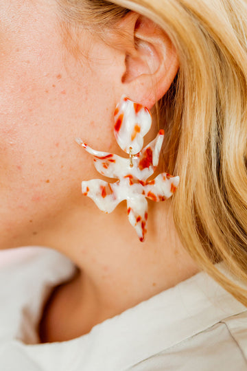 Flora Statement Earrings - Texas Pearl