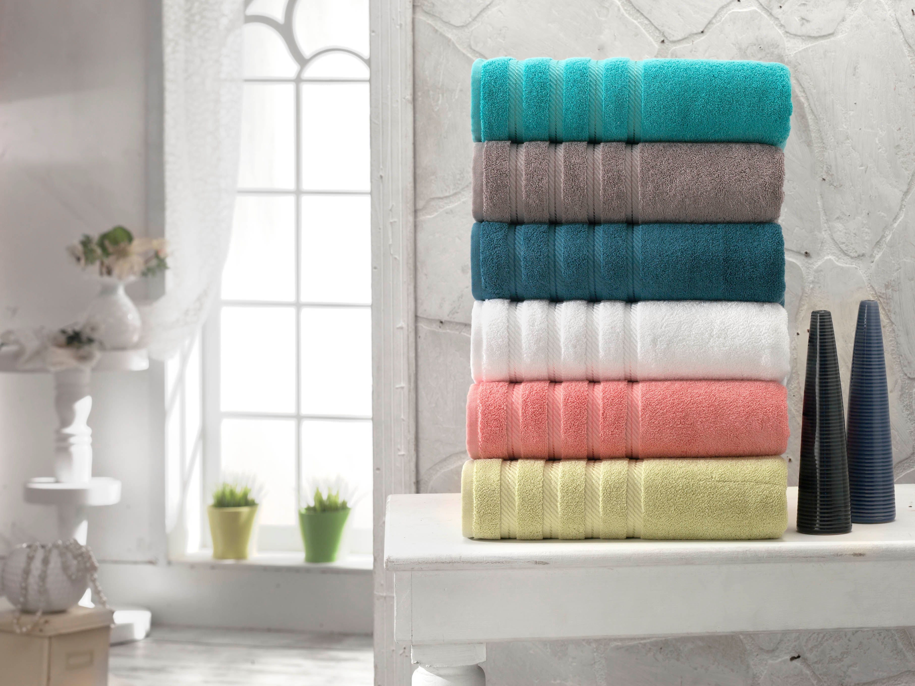 Antalya Turkish Cotton Luxury Bath Towels Set - 4 Pieces
