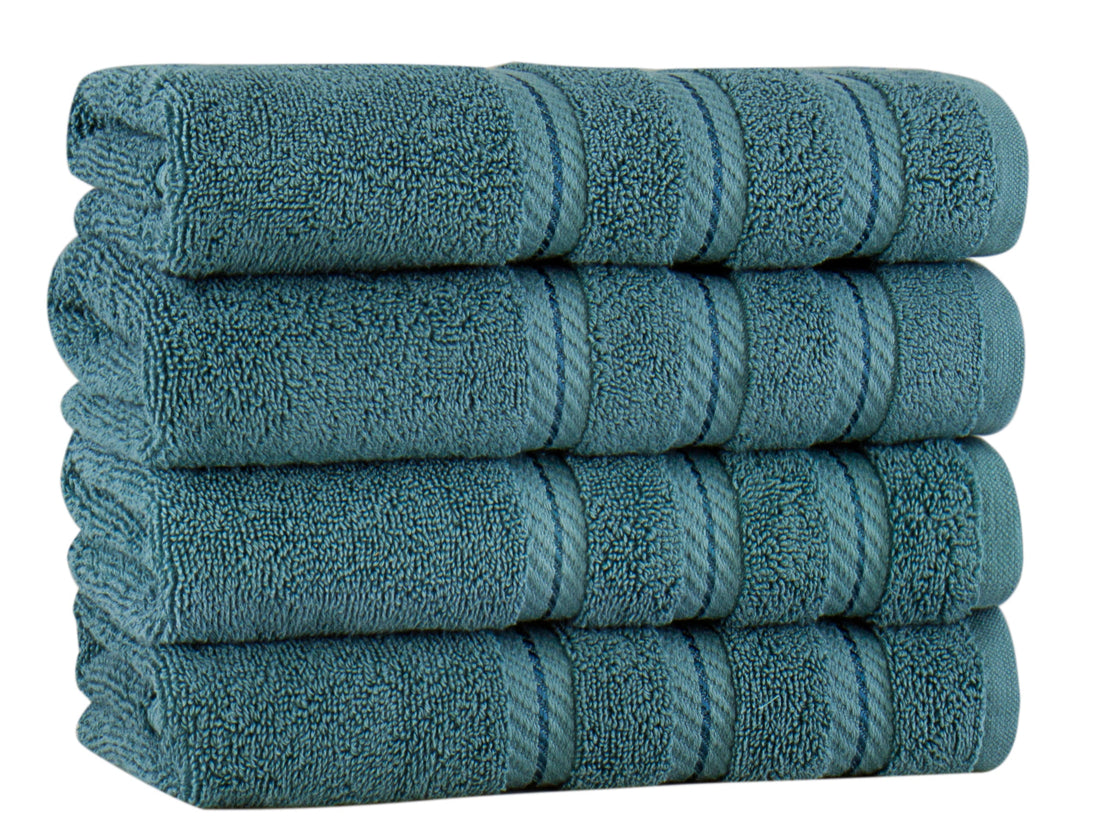 Antalya Turkish Cotton Hand Towels - 4 Pieces